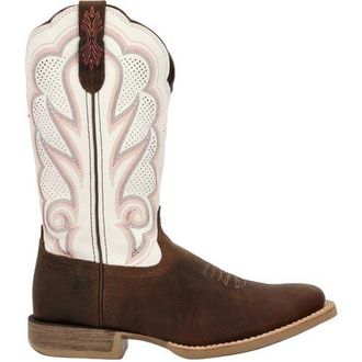 Durango Womens White Ventilated Western Boot in Trail Brown And White at Nordstrom, Size 9.5