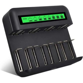 OEM Cargador De Bater&iacute;as Usb Con Pantalla Lcd Para Bater&iacute;as Recargables Aaa, Aaa Cd, Ni-mh Y Ni-cd