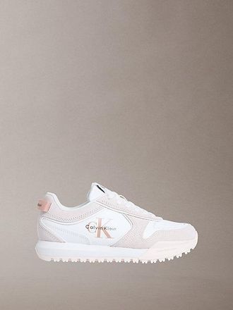 Calvin Klein Zapatillas De Running De Ante Con Marca Distintiva