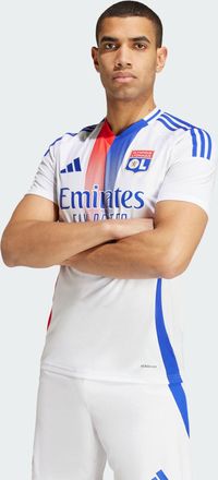 adidas adidas Performance Mens Olympique Lyonnais 24/25 Home Jersey - White Recycled Material - Size X-Large