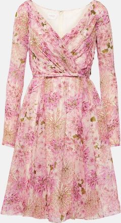 Giambattista Valli Printed silk georgette minidress