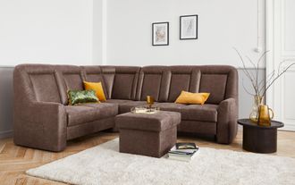 Sit&more Ecksofa »Melissa L-Form« klassisches Polsterprogramm, wahlweise Bettfunktion und Schubkasten