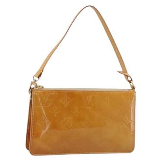 Louis Vuitton Pre-owned Vintage Accessory Pouch - Dames - Pre-owned - Beige - Maat: ONE Size Leer
