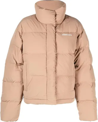Axel Arigato Cropped Puffer Jacket With High Collar And Minimalist Design