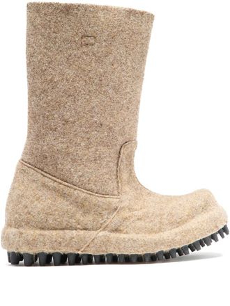 424 Butcher felt boots - Beige