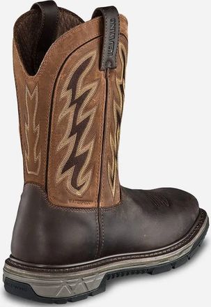 Red Wing Shoes Mens 1104 Pecos Pull-On Work Boots Usa In Brown