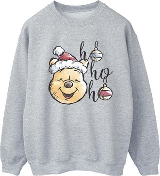 Disney Dames/Dames Winnie The Pooh Ho Ho Baubles Sweatshirt (Sportgrijs)