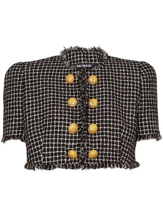 Balmain Tweed jack - Zwart
