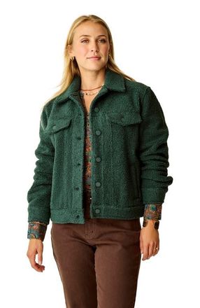 Carve Designs Rhea Boucle Trucker in Pine at Nordstrom, Size X-Small