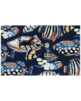 The Rug Market Pattern Fish Toss 30x48 Doormat