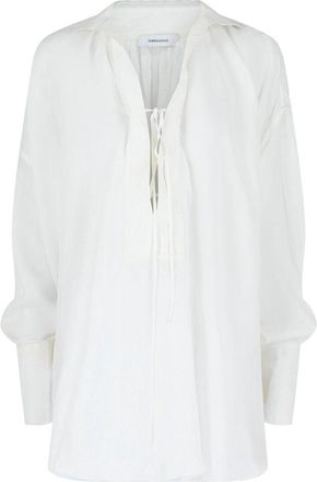 Ferragamo Silk-Blend Tunic Top