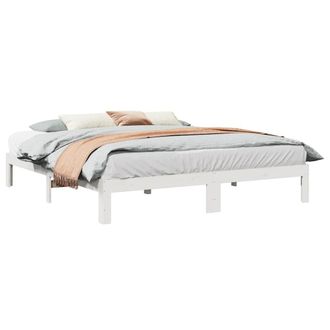 Berkfield Home Bed Frame without Mattress White 160x200 cm Solid Wood Pine