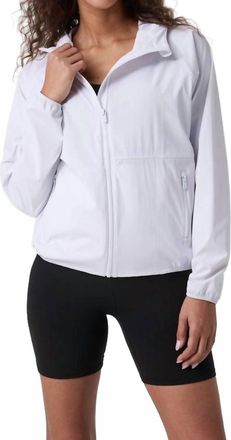 Vuori Clothing Renew Trainer Shell Jacket In White