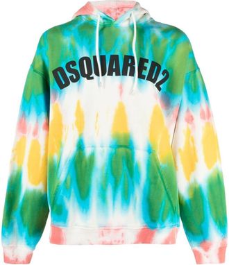 Dsquared2 Multicolor Tie-Dye Hood Sweatshirts