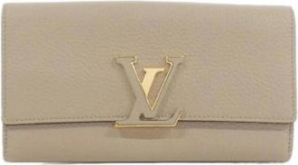 Louis Vuitton unisex, Pre-owned, Beige, Maat: ONE Size Leer