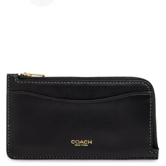 Coach New York Zip Leather Card Case