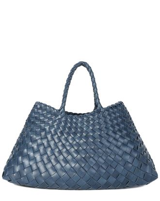 Tiffany & Fred Woven Leather Tote
