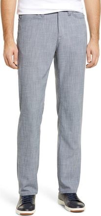 34 Heritage Mens Charisma Relaxed Straight Leg Chambray Pants in Grey Cross Twill at Nordstrom Rack, Size 33 X 32