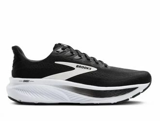 Brooks Mens Ghost 17 Wide Shoe In Black/grey/white