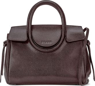 Staud Mini Maude Leather Carryall Bag in Espresso at Nordstrom
