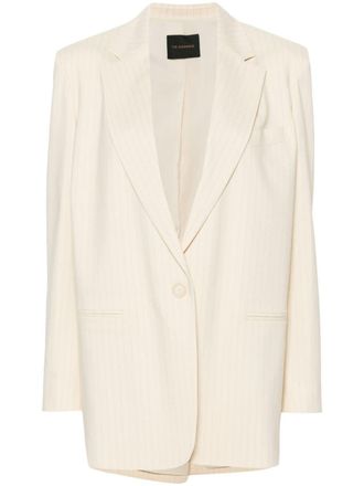 Andamane Blazer met enkele rij knopen - Beige