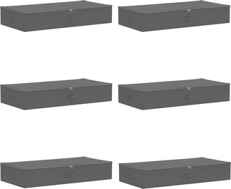 vidaXL Caja De Almacenamiento 6 Uds. Tejido No Tejido 100 X 50 X 18 Cm Vidaxl