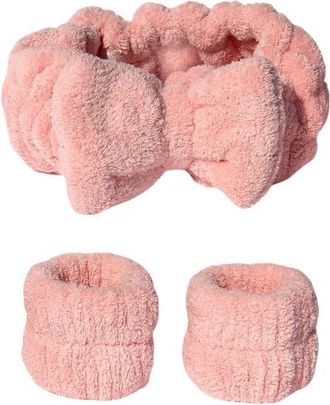 SLEEK'E Let it Drip Headband and Wristbands in Millennial Pink at Nordstrom
