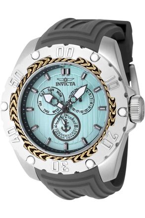 Invicta Ocean Voyage 48025 Herenhorloge - Quartz Uurwerk - Roestvrij Staal met Blauwe Wijzerplaat - 51 mm