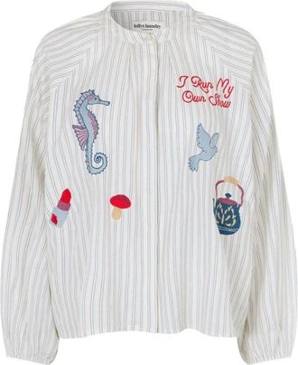 Lollys Laundry Blouse - Dames - Blouses - Wit - M - Overhemden