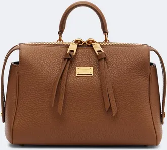 Dolce & Gabbana Vittoria Small leather top-handle bag