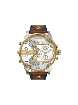 Diesel Orologio con logo 57mm - Bianco