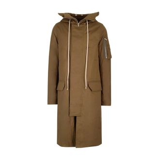 Rick Owens Porterville Megaparka with Hood - male - Rick Owens - Parkas - Brown - M - Coats