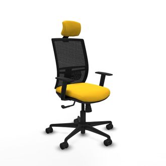 Piqueras y Crespo Silla De Oficina Piqueras Y Crespo Yunquera Negro Ajustable