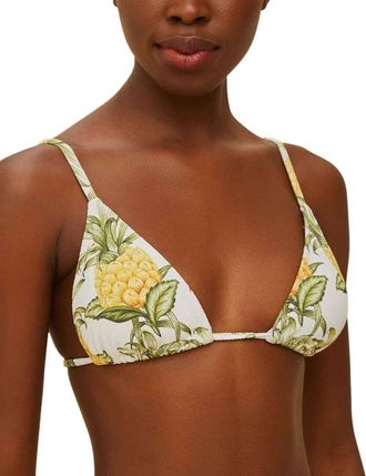 Farm Rio Farm Rio Delicate Pineapple Triangle Bikini Top