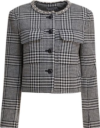 Self Portrait Womens Black Wool Jacket - Size EU 38 (Womens)