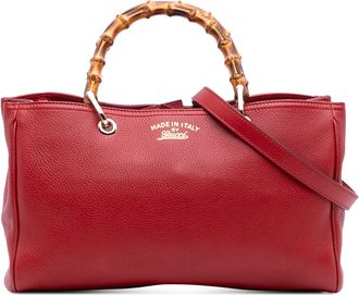 Gucci Pre-owned Womens Bamboo Top Handle Leather Bag - Brown - One Size
