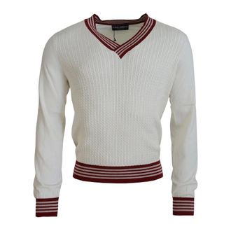 Dolce & Gabbana Hombre, Jerseys, Blanco, Talla: S