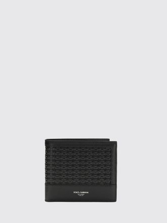 Dolce & Gabbana Portafoglio Dolce & Gabbana in pelle con lavorazione intrecciata