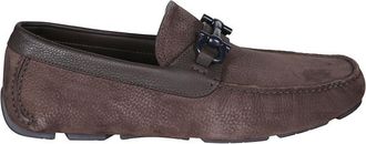 Ferragamo Brown Slip On Loafers