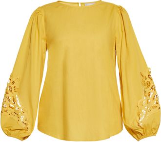 Usha Blouse Dames geel