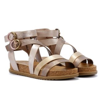 Blowfish Womens Fandie-B Double Buckle Sandal, Rose Gold, UK 8