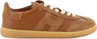 Hogan Cool Allacciato H - Dames - Sneakers - Bruin - 40 EU - Leer - Schoenen