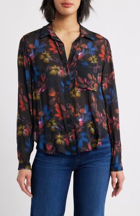 Cloth & Stone Floral Button-Up Shirt in Evening Garden Print at Nordstrom, Size Small