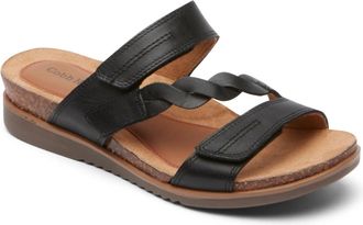 Rockport Womens Cobb Hill May W Slide Sandal In Black
