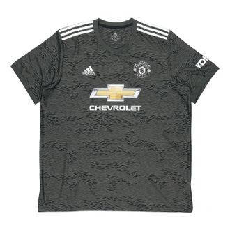 adidas MUFC A JSY 20-21 Season Manchester United Away SW Fan Edition Sports Short Sleeve Green EE2378