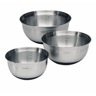 Brabantia Juego De Cuencos Mezcladores En Acero Inoxidable