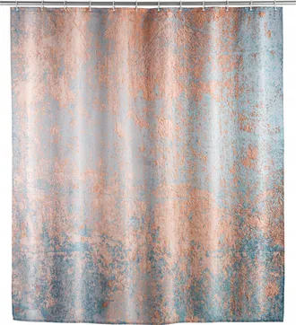 WENKO Agate Cortina De Ducha Azul Suave 180x200 Cm