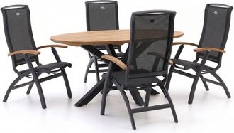 Hartman Hartman Da Vinci/Stephanie 200cm dining tuinset 5-delig verstelbaar
