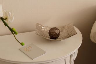 My Flair Dekoschale »Jasmin, silber« silberfarben