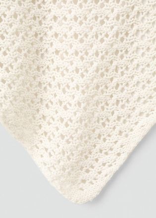 Mango Gilet maglia traforato grezzo - Donna - Taglia unica - MANGO